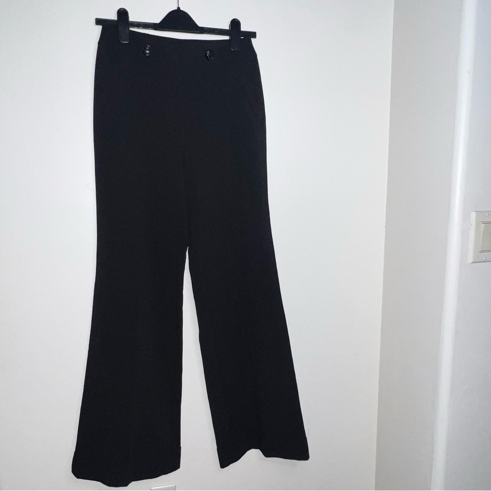Karl Lagerfeld Black wide leg Women's 0‎ Pants